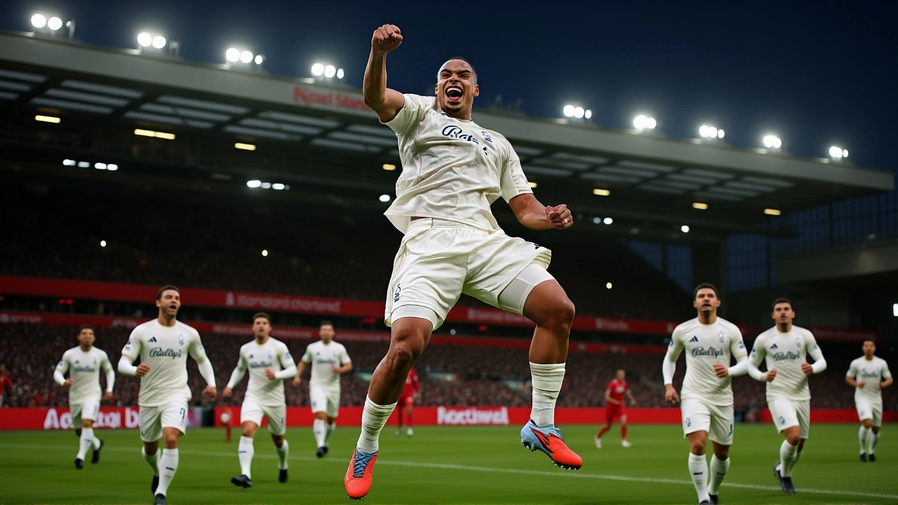 Nottingham Forest stun Liverpool 3-0 at Anfield as Gibbs-White fires third consecutive goal